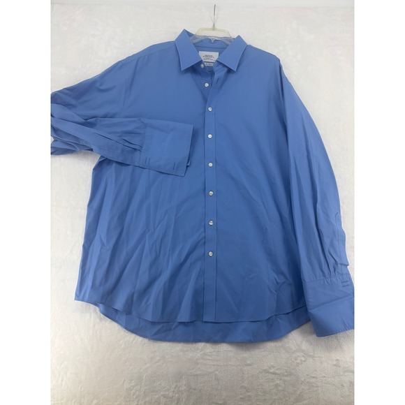Charles Tyrwhitt Other - Charles Tyrwhitt Dress Shirt Mens 19/37 Dress Shirt Blue Non Iron Classic Fit